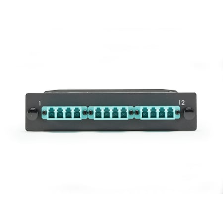 Black Box Mtp Om3 Fiber Optic Lgx Cassette - (1) Mtp 12 To (12) Lc Type A FOCA20M3-1MP12-12LC